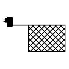 Sirius Easy-Line Net 240 LED, 2,5m, Varm Hvid - Udendørs